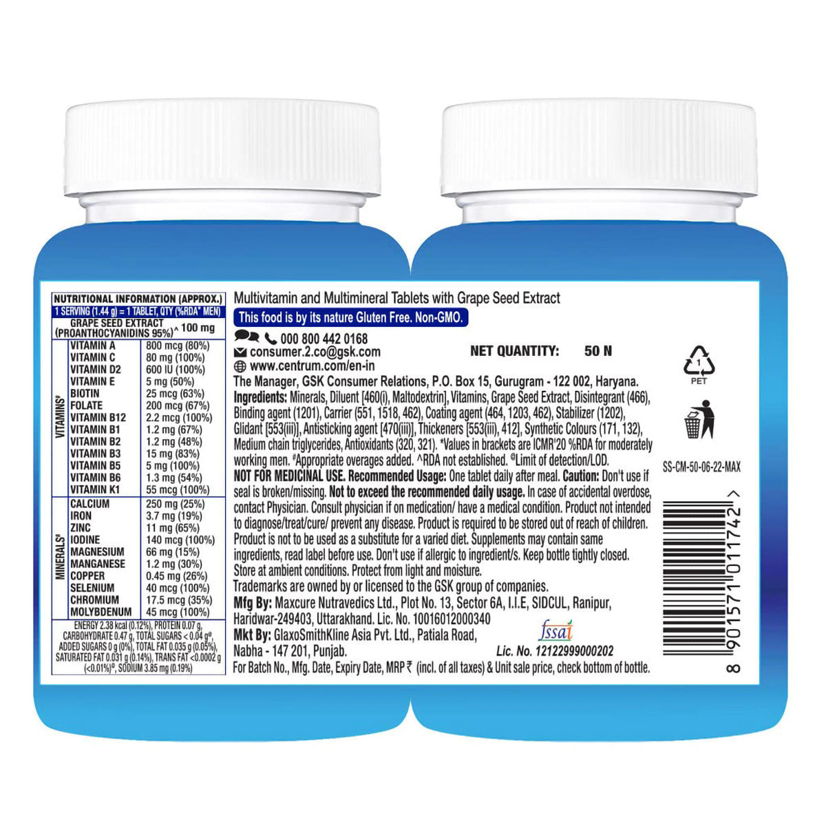 Centrum Men Multivitamin, 50 Tablets Price, Uses, Side Effects