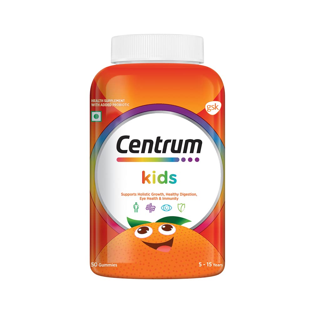 Centrum Multivitamins for 515 Years Kids, 50 Gummies Uses, Benefits