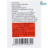 Cepodem DT 100 mg Tablet 10's, Pack of 10 TABLETS