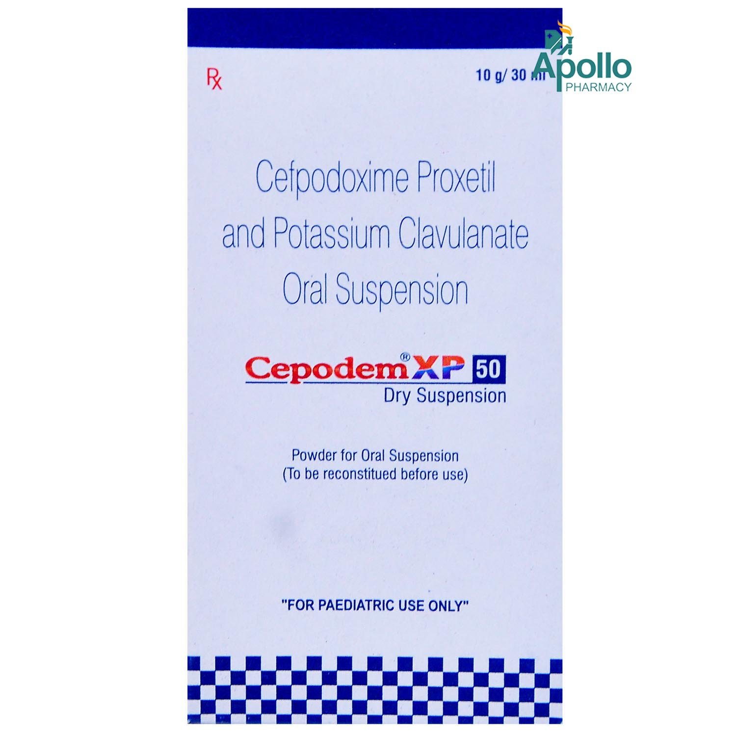 Buy Cepodem XP 50 Dry Syrup 30 ml Online