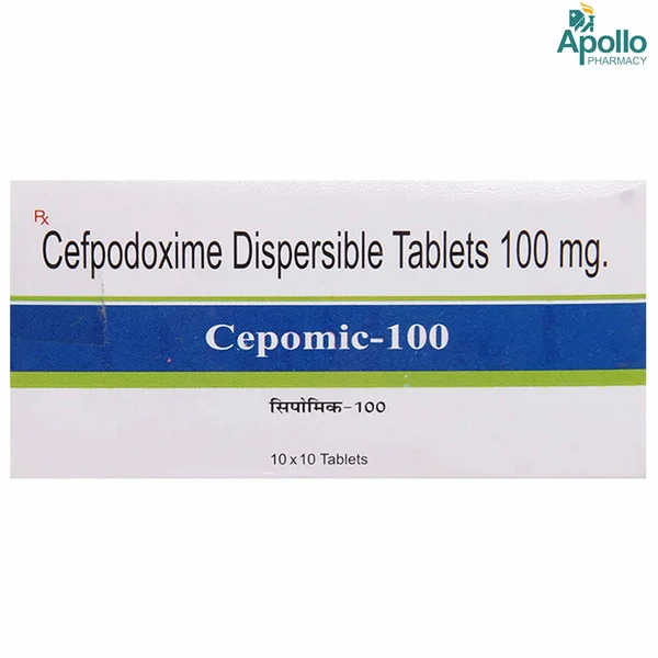 Cepomic-100 mg DT Tablet 10's, Pack of 10 TabletS