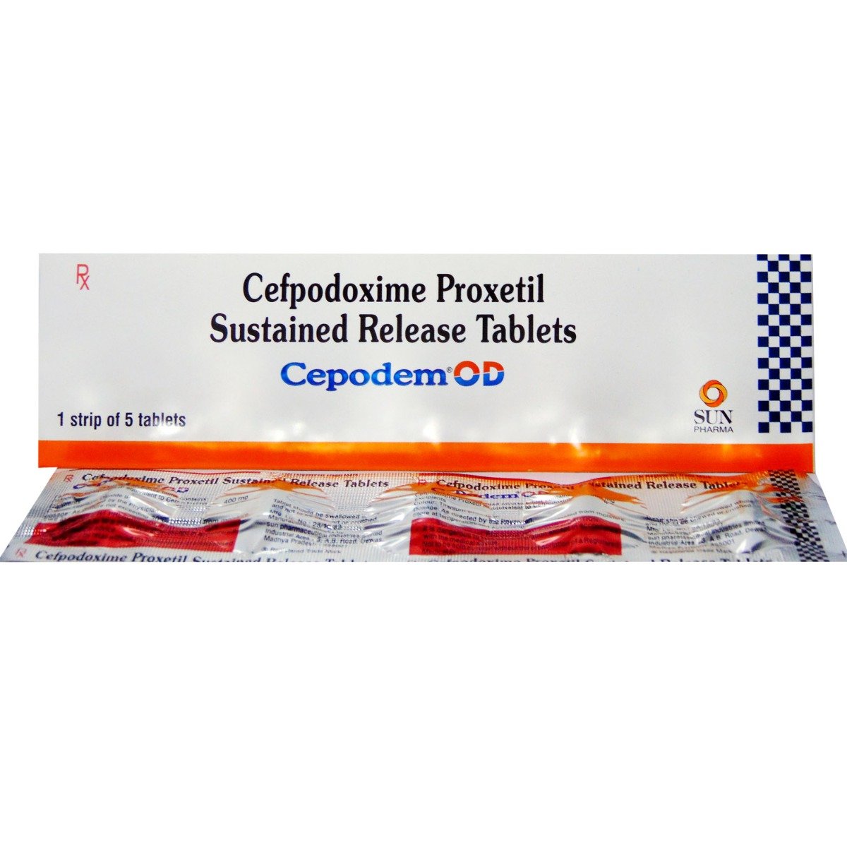 Cepodem OD 400 mg SR Tablet 5's, Pack of 5 TABLETS Cepodem OD 400 mg SR Tablet 5's, Pack of 5 TABLETS