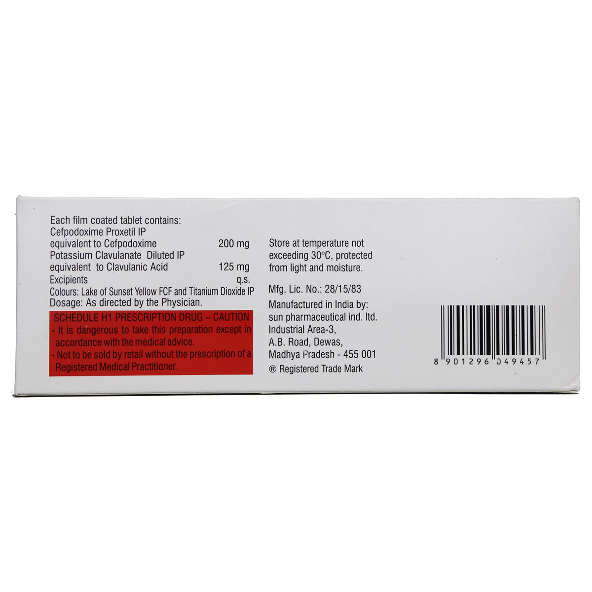 Cepodem XP 325 Tablet 10's, Pack of 10 TABLETS Cepodem XP 325 Tablet 10's, Pack of 10 TABLETS