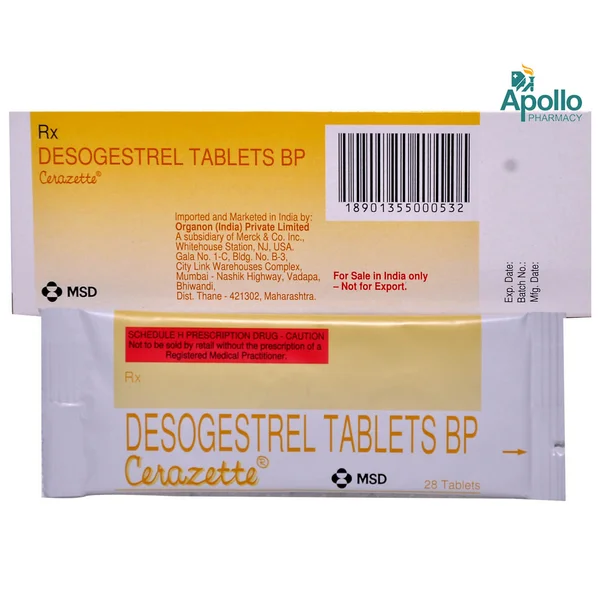 Cerazette Tablet 28's, Pack of 1 TABLET