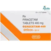Cerecetam 400 mg Tablet 10's, Pack of 10 TabletS