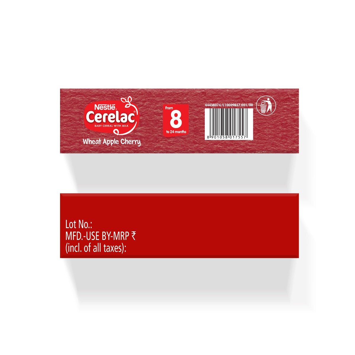 CERELAC Baby Food Cereal | Wheat Apple Cherry for 8 to 24 Months Baby | Source of Iron & Protein | Instant Baby Food Cereal | 350 gm, Pack of 1 CERELAC Baby Food Cereal | Wheat Apple Cherry for 8 to 24 Months Baby | Source of Iron & Protein | Instant Baby Food Cereal | 350 gm, Pack of 1