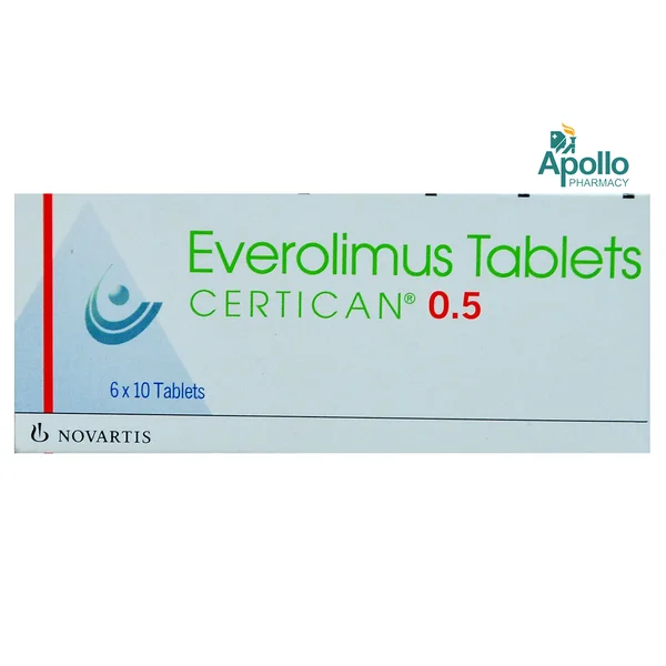 Certican 0.5 Tablet 10's, Pack of 10 TABLETS