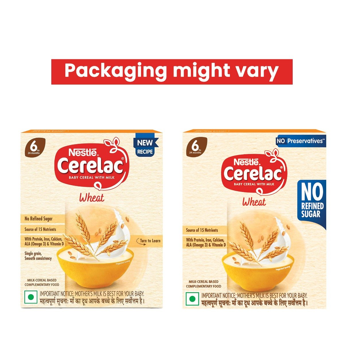 CERELAC Wheat Baby Food Cereal 300 gm | No Refined Sugar & No Preservatives for 6 to 24 Months Baby, Pack of 1 CERELAC Wheat Baby Food Cereal 300 gm | No Refined Sugar & No Preservatives for 6 to 24 Months Baby, Pack of 1