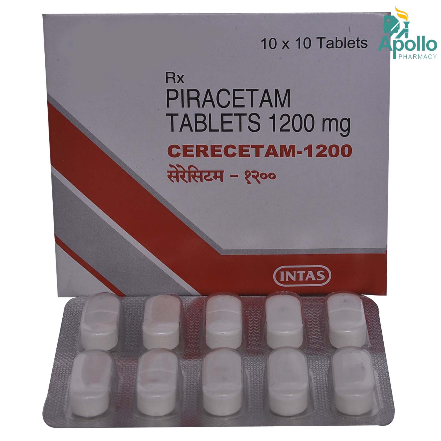 Cerecetam 1200mg Tablet 10's, Pack of 10 TABLETS Cerecetam 1200mg Tablet 10's, Pack of 10 TABLETS