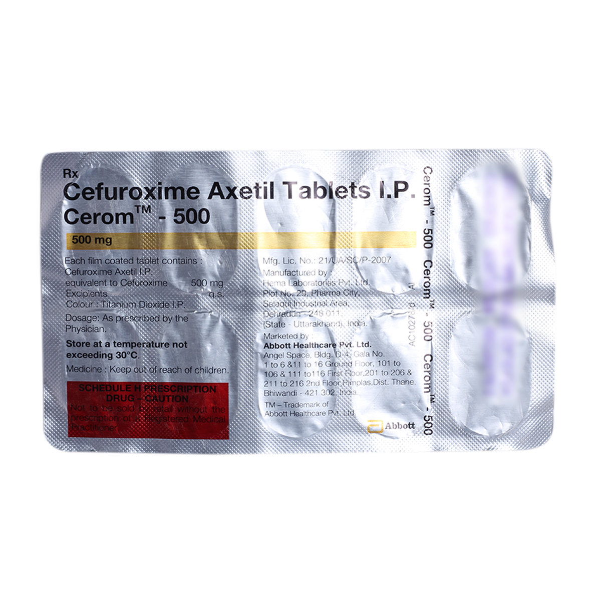 Cerom 500 Tablet 10's, Pack of 10 TabletS Cerom 500 Tablet 10's, Pack of 10 TabletS