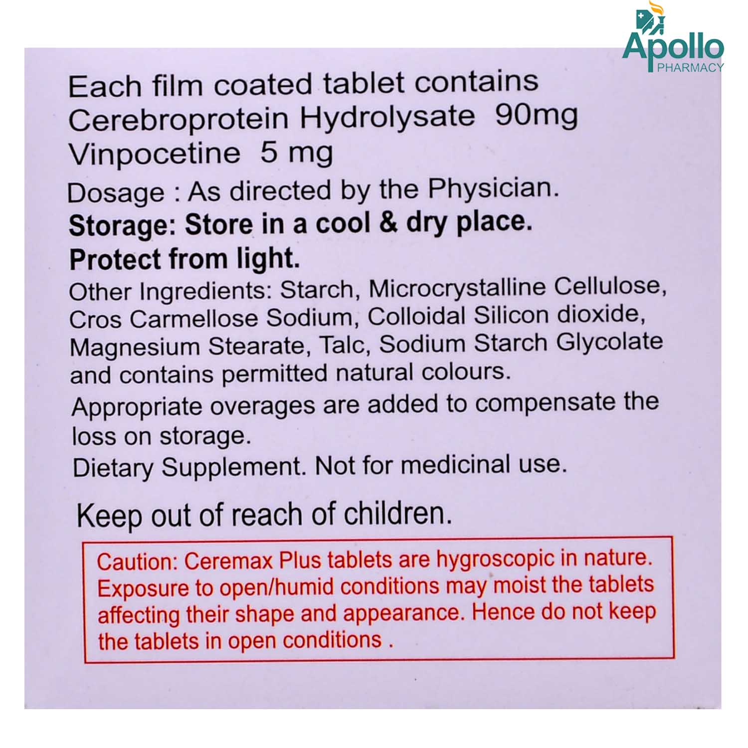 Ceremax-Plus Tablet 10's, Pack of 10 Ceremax-Plus Tablet 10's, Pack of 10