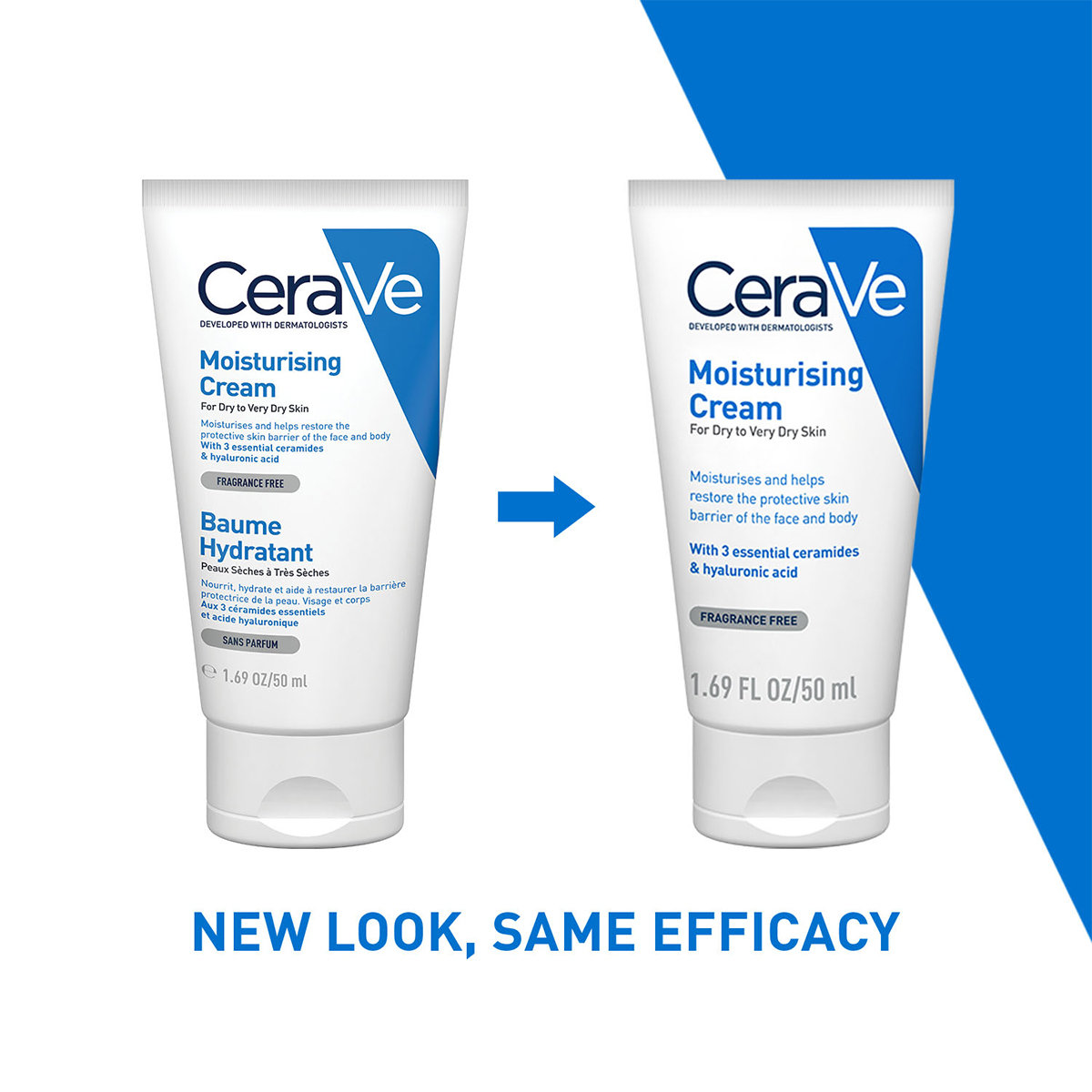 CeraVe Moisturising Cream 50 ml | Ceramides & Hyaluronic Acid | Provides Long Lasting Hydration | Non Greasy | For Dry to Very Dry Skin, Pack of 1 CeraVe Moisturising Cream 50 ml | Ceramides & Hyaluronic Acid | Provides Long Lasting Hydration | Non Greasy | For Dry to Very Dry Skin, Pack of 1