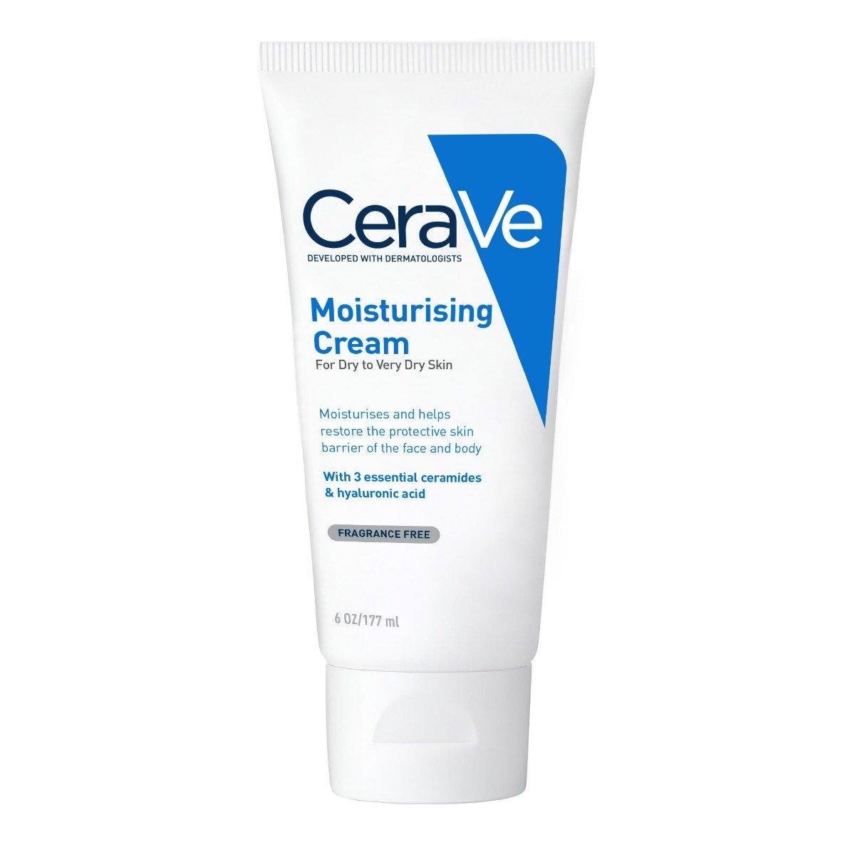 CeraVe Moisturising Cream 177 ml | Ceramides & Hyaluronic Acid | Provides Long Lasting Hydration | Non Greasy | For Dry to Very Dry Skin, Pack of 1 CeraVe Moisturising Cream 177 ml | Ceramides & Hyaluronic Acid | Provides Long Lasting Hydration | Non Greasy | For Dry to Very Dry Skin, Pack of 1