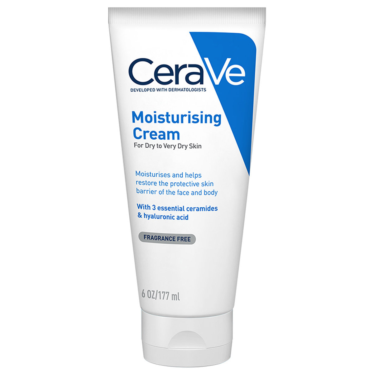 CeraVe Moisturising Cream 177 ml | Ceramides & Hyaluronic Acid | Provides Long Lasting Hydration | Non Greasy | For Dry to Very Dry Skin, Pack of 1 CeraVe Moisturising Cream 177 ml | Ceramides & Hyaluronic Acid | Provides Long Lasting Hydration | Non Greasy | For Dry to Very Dry Skin, Pack of 1