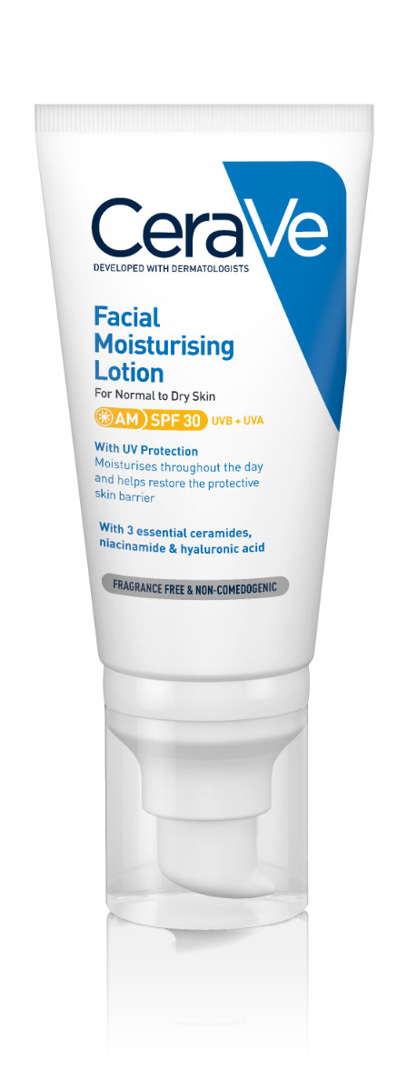 CeraVe AM SPF 30 Facial Moisturising Lotion for Normal to Dry Skin, 52 ml, Pack of 1 CeraVe AM SPF 30 Facial Moisturising Lotion for Normal to Dry Skin, 52 ml, Pack of 1