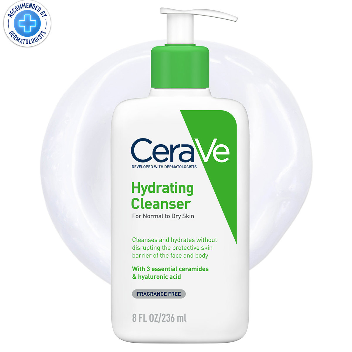 CeraVe Hydrating Cleanser 236 ml | Ceramides & Hyaluronic Acid | Gently Cleanses | All Day Hydration | For Face & Body | Suitable For Adult & Children | For Normal to Dry Skin, Pack of 1 CeraVe Hydrating Cleanser 236 ml | Ceramides & Hyaluronic Acid | Gently Cleanses | All Day Hydration | For Face & Body | Suitable For Adult & Children | For Normal to Dry Skin, Pack of 1