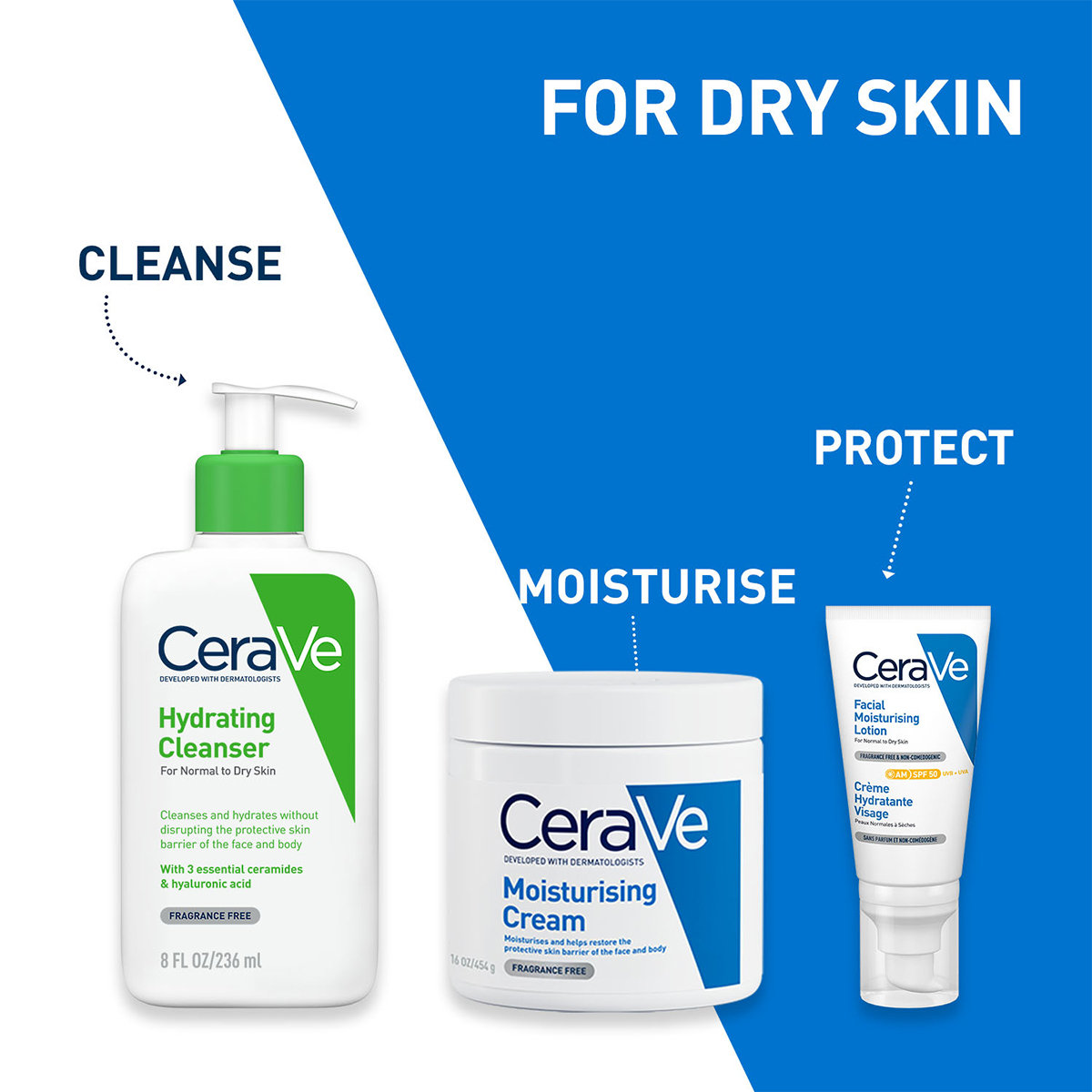 CeraVe Hydrating Cleanser 236 ml | Ceramides & Hyaluronic Acid | Gently Cleanses | All Day Hydration | For Face & Body | Suitable For Adult & Children | For Normal to Dry Skin, Pack of 1 CeraVe Hydrating Cleanser 236 ml | Ceramides & Hyaluronic Acid | Gently Cleanses | All Day Hydration | For Face & Body | Suitable For Adult & Children | For Normal to Dry Skin, Pack of 1
