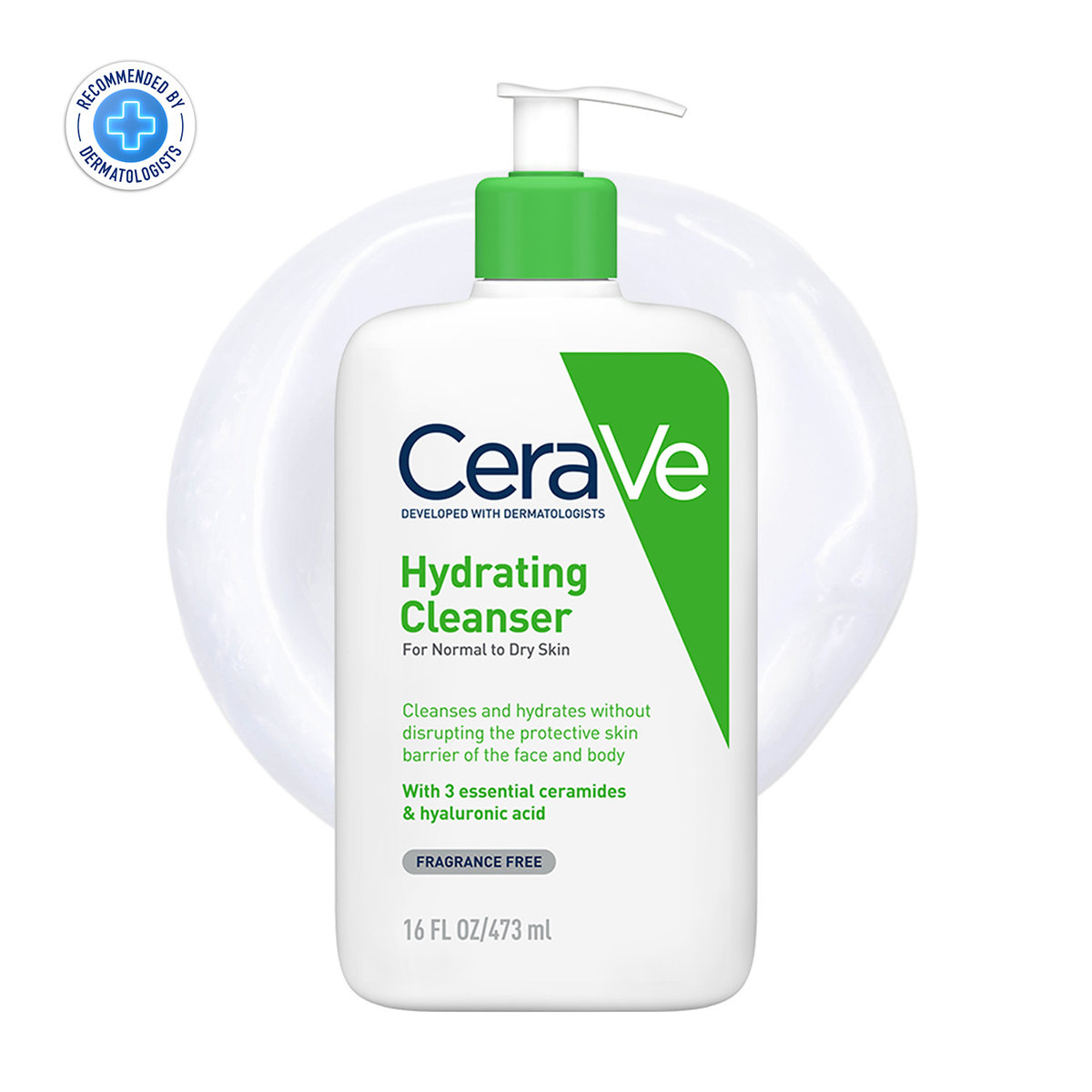 CeraVe Hydrating Cleanser 473 ml | Ceramides & Hyaluronic Acid | Gently Cleanses | All Day Hydration | For Normal to Dry Skin, Pack of 1 CeraVe Hydrating Cleanser 473 ml | Ceramides & Hyaluronic Acid | Gently Cleanses | All Day Hydration | For Normal to Dry Skin, Pack of 1