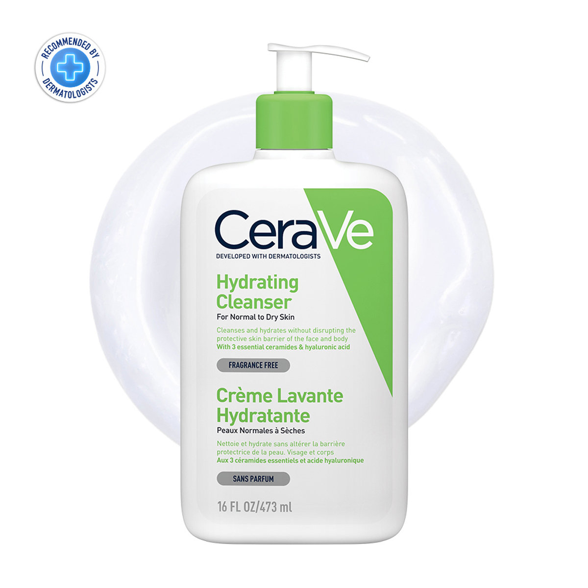 CeraVe Hydrating Cleanser 473 ml | Ceramides & Hyaluronic Acid | Gently Cleanses | All Day Hydration | For Normal to Dry Skin, Pack of 1 CeraVe Hydrating Cleanser 473 ml | Ceramides & Hyaluronic Acid | Gently Cleanses | All Day Hydration | For Normal to Dry Skin, Pack of 1