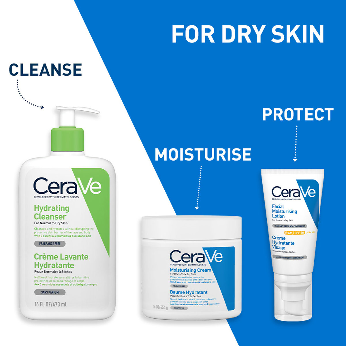 CeraVe Hydrating Cleanser 473 ml | Ceramides & Hyaluronic Acid | Gently Cleanses | All Day Hydration | For Normal to Dry Skin, Pack of 1 CeraVe Hydrating Cleanser 473 ml | Ceramides & Hyaluronic Acid | Gently Cleanses | All Day Hydration | For Normal to Dry Skin, Pack of 1