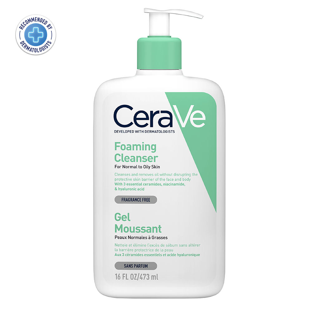 Buy CeraVe Foaming Daily Gel Cleanser for Normal to Oily Skin, 473 ml Online