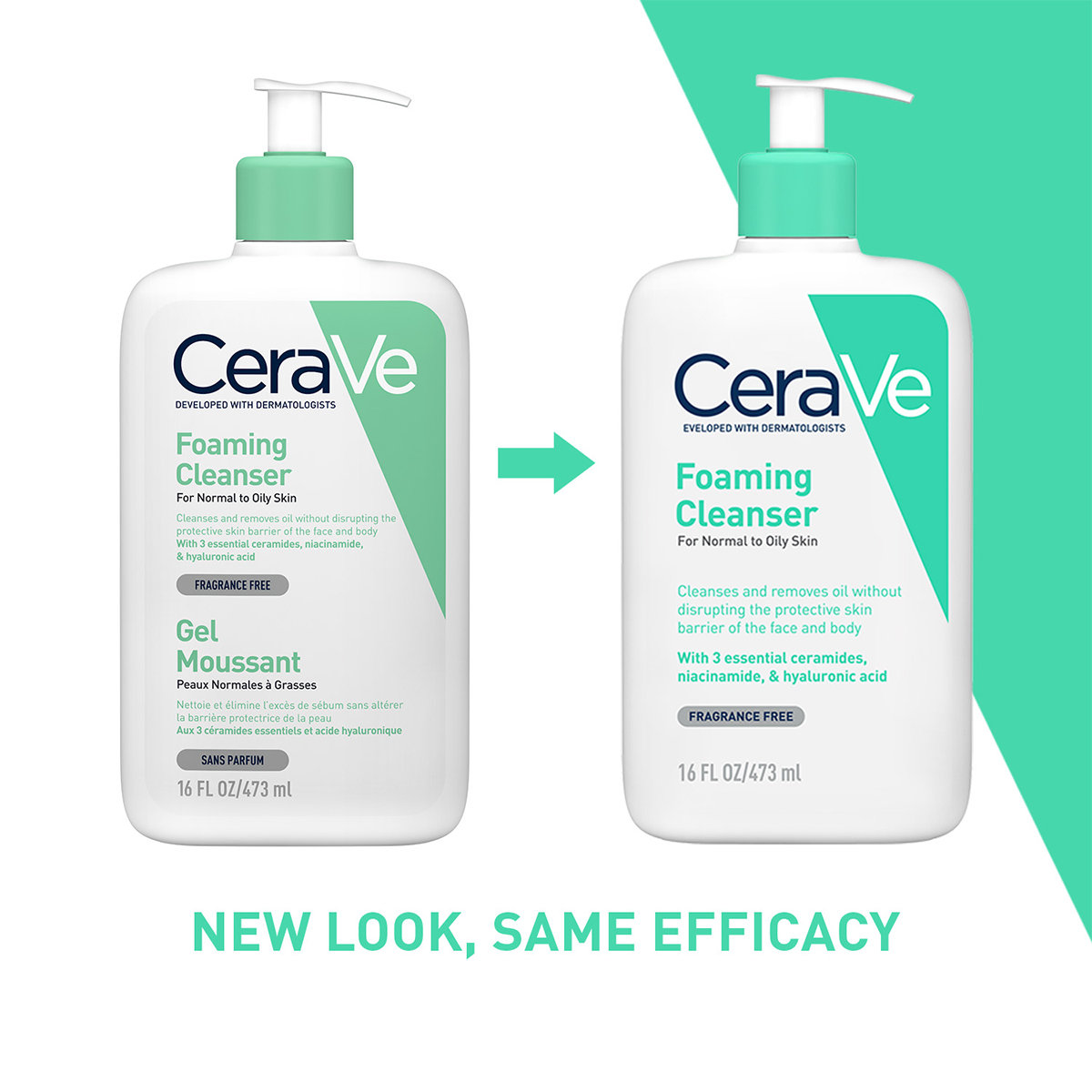 CeraVe Foaming Cleanser 88 ml | Ceramides, Niacinamides, Hyaluronic Acid | Gently Cleanses | Controls Oil | For Normal to Oily Skin, Pack of 1 CeraVe Foaming Cleanser 88 ml | Ceramides, Niacinamides, Hyaluronic Acid | Gently Cleanses | Controls Oil | For Normal to Oily Skin, Pack of 1
