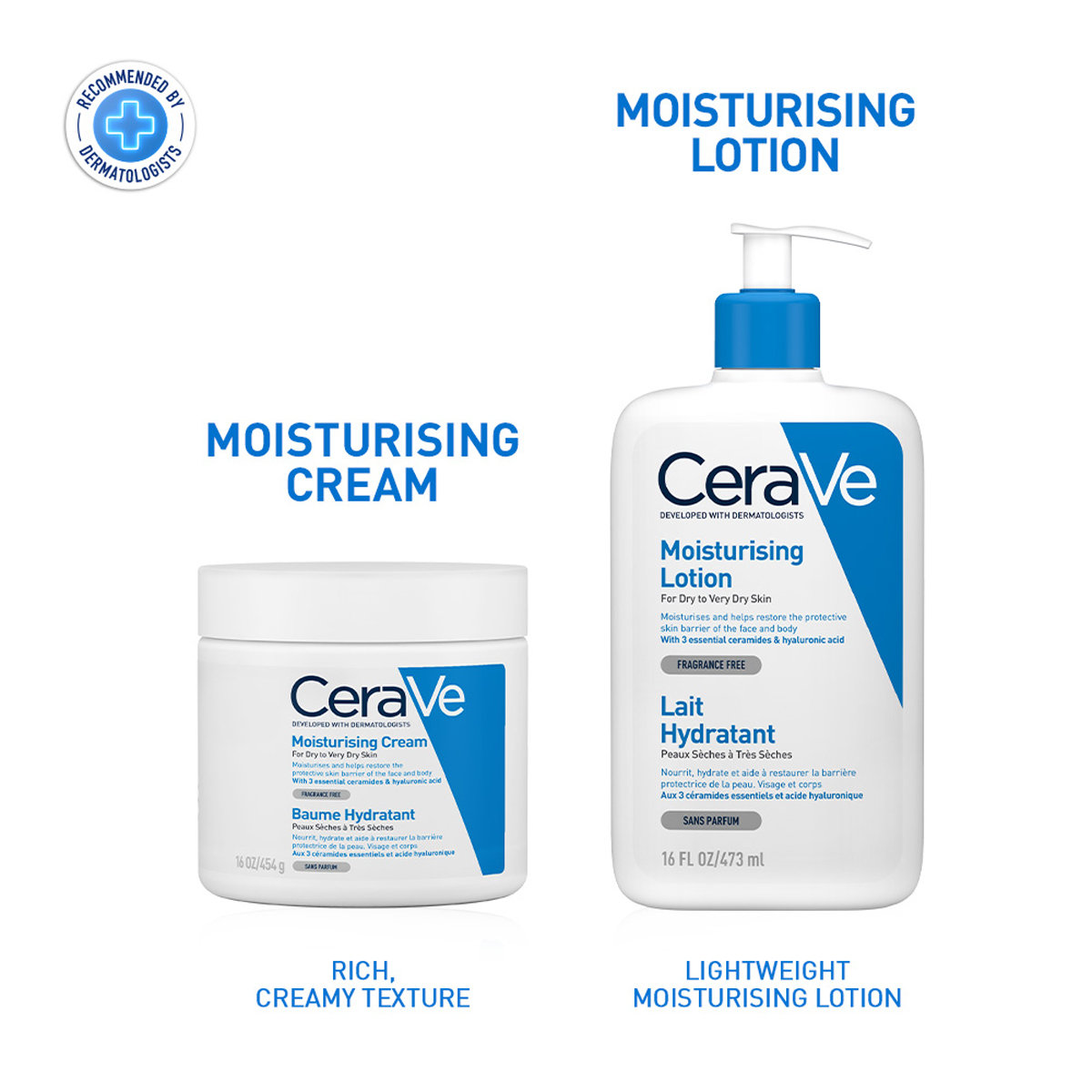 CeraVe Moisturising Lotion 473 ml | Ceramides & Hyaluronic Acid | Provides Long Lasting Hydration | Non Greasy | For Dry to Very Dry Skin, Pack of 1 CeraVe Moisturising Lotion 473 ml | Ceramides & Hyaluronic Acid | Provides Long Lasting Hydration | Non Greasy | For Dry to Very Dry Skin, Pack of 1
