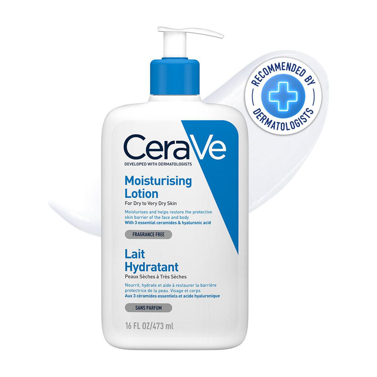 CeraVe Moisturising Lotion 473 ml | Ceramides & Hyaluronic Acid | Provides Long Lasting Hydration | Non Greasy | For Dry to Very Dry Skin, Pack of 1 CeraVe Moisturising Lotion 473 ml | Ceramides & Hyaluronic Acid | Provides Long Lasting Hydration | Non Greasy | For Dry to Very Dry Skin, Pack of 1