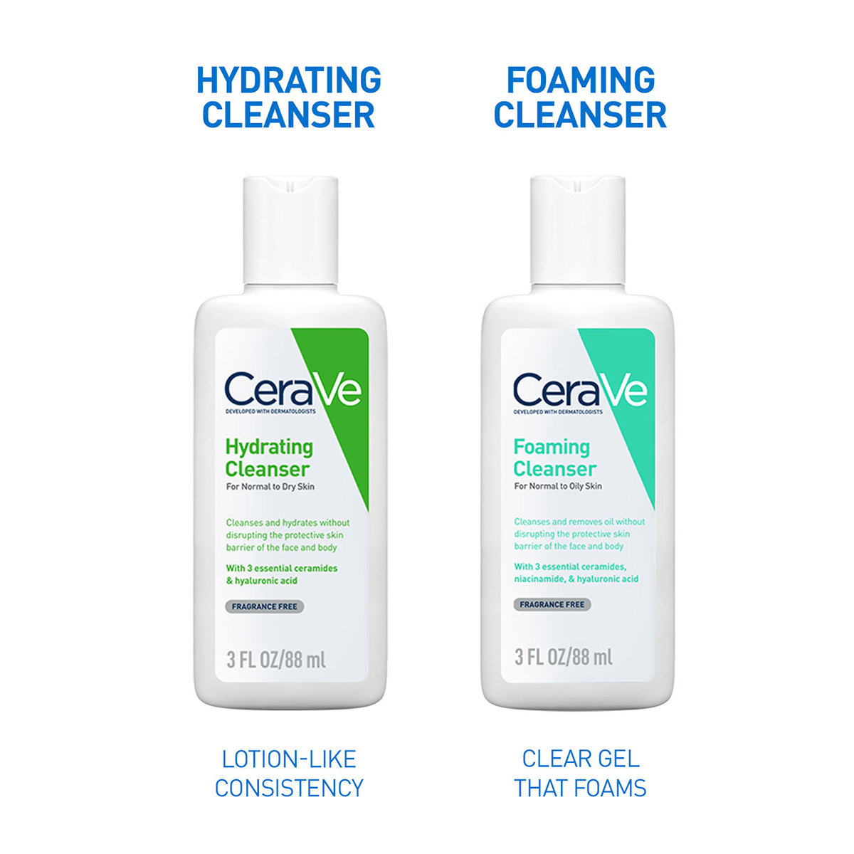 CeraVe Hydrating Cleanser 88 ml | Ceramides & Hyaluronic Acid | Gently Cleanses | All Day Hydration | For Normal to Dry Skin, Pack of 1 CeraVe Hydrating Cleanser 88 ml | Ceramides & Hyaluronic Acid | Gently Cleanses | All Day Hydration | For Normal to Dry Skin, Pack of 1