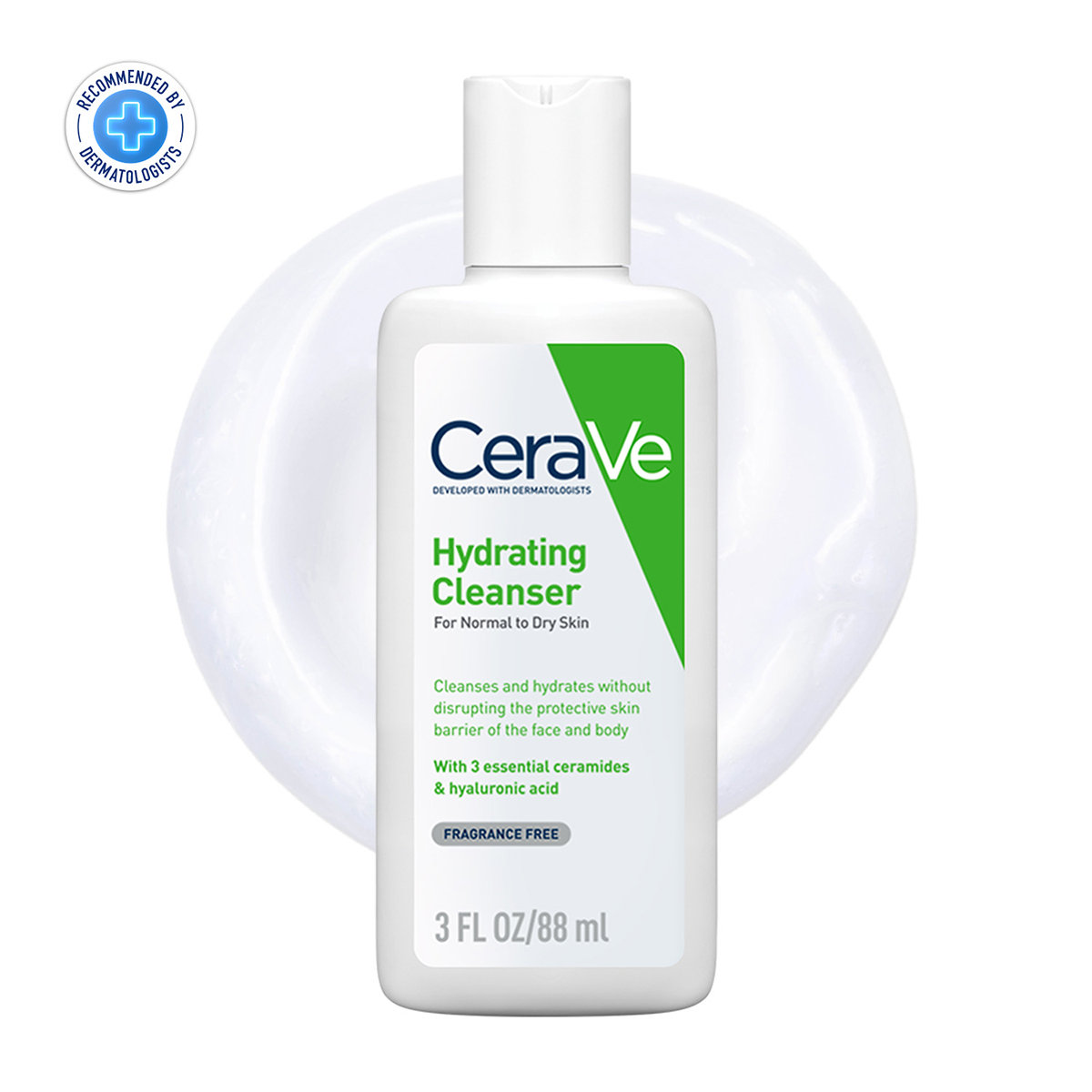 CeraVe Hydrating Cleanser 88 ml | Ceramides & Hyaluronic Acid | Gently Cleanses | All Day Hydration | For Normal to Dry Skin, Pack of 1 CeraVe Hydrating Cleanser 88 ml | Ceramides & Hyaluronic Acid | Gently Cleanses | All Day Hydration | For Normal to Dry Skin, Pack of 1