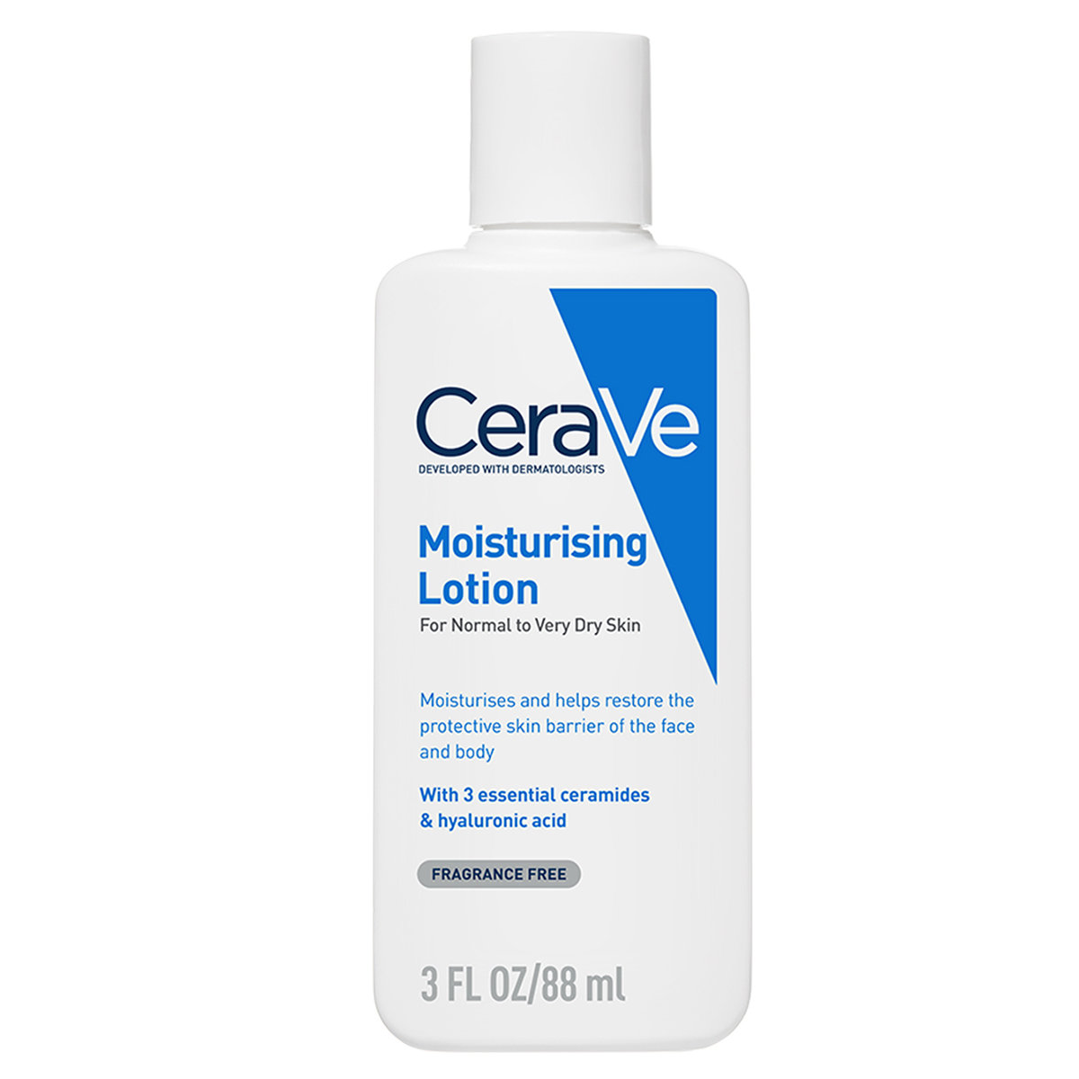 CeraVe Moisturising Lotion 88 ml | Ceramides & Hyaluronic Acid | Provides Long Lasting Hydration | Non Greasy | For Dry to Very Dry Skin, Pack of 1 CeraVe Moisturising Lotion 88 ml | Ceramides & Hyaluronic Acid | Provides Long Lasting Hydration | Non Greasy | For Dry to Very Dry Skin, Pack of 1