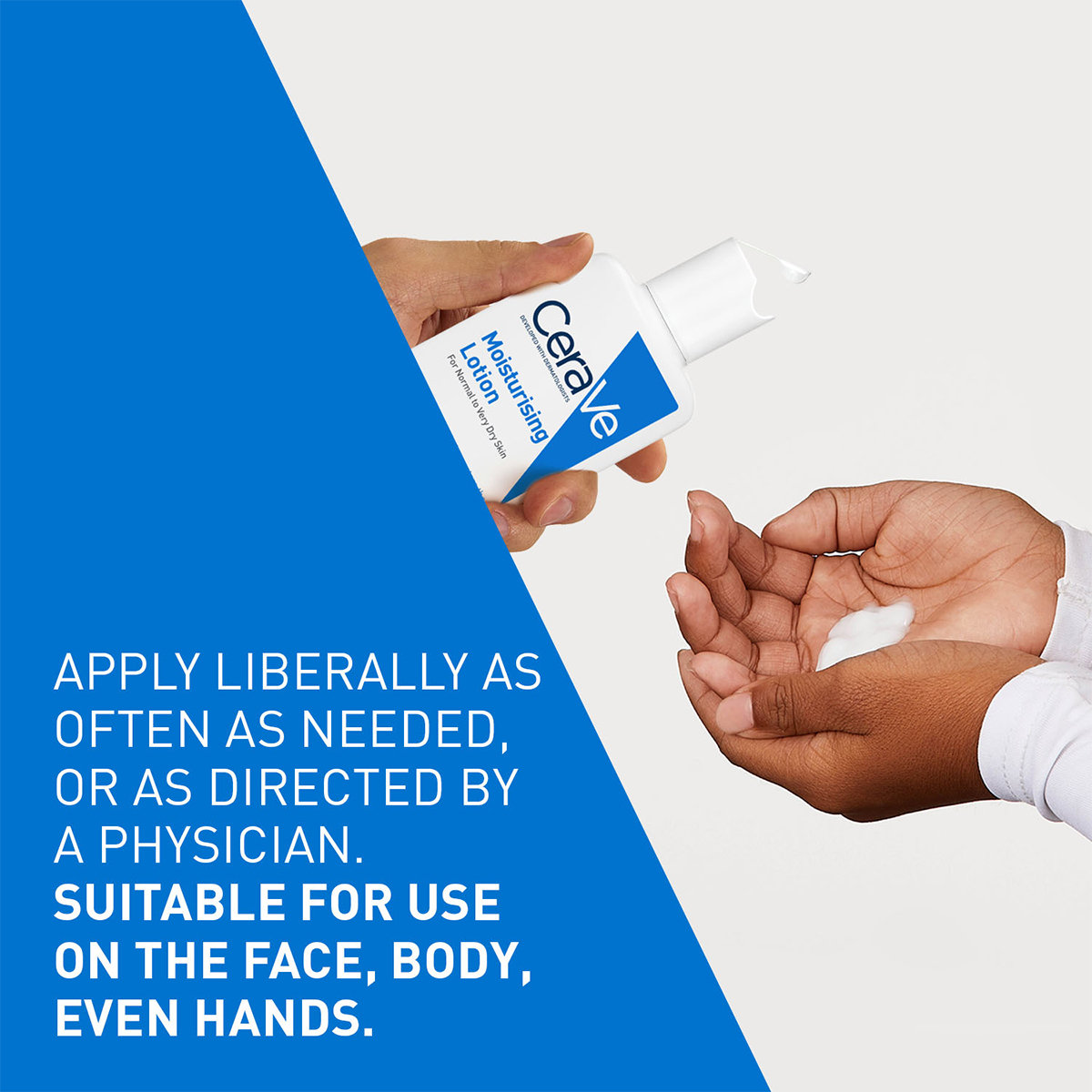 CeraVe Moisturising Lotion 88 ml | Ceramides & Hyaluronic Acid | Provides Long Lasting Hydration | Non Greasy | For Dry to Very Dry Skin, Pack of 1 CeraVe Moisturising Lotion 88 ml | Ceramides & Hyaluronic Acid | Provides Long Lasting Hydration | Non Greasy | For Dry to Very Dry Skin, Pack of 1