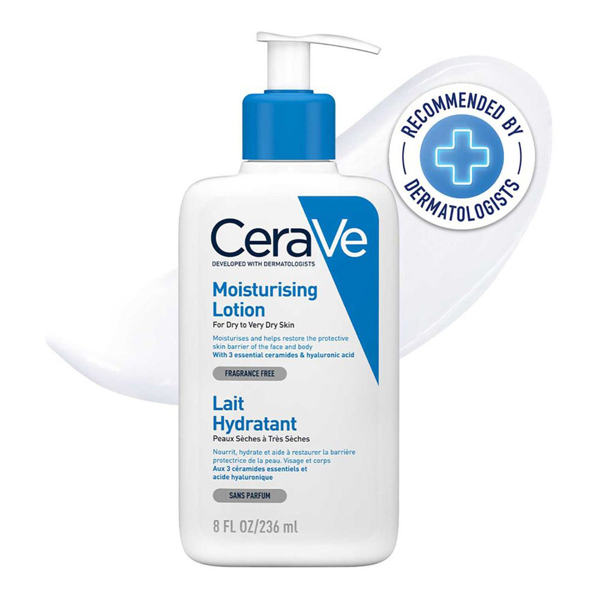 CeraVe Moisturising Lotion 236 ml | Ceramides & Hyaluronic Acid | Provides Long Lasting Hydration | Non Greasy | For Dry to Very Dry Skin, Pack of 1 CeraVe Moisturising Lotion 236 ml | Ceramides & Hyaluronic Acid | Provides Long Lasting Hydration | Non Greasy | For Dry to Very Dry Skin, Pack of 1