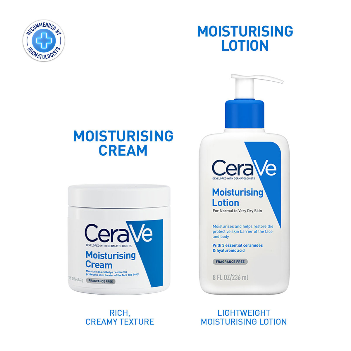 CeraVe Moisturising Lotion 236 ml | Ceramides & Hyaluronic Acid | Provides Long Lasting Hydration | Non Greasy | For Dry to Very Dry Skin, Pack of 1 CeraVe Moisturising Lotion 236 ml | Ceramides & Hyaluronic Acid | Provides Long Lasting Hydration | Non Greasy | For Dry to Very Dry Skin, Pack of 1