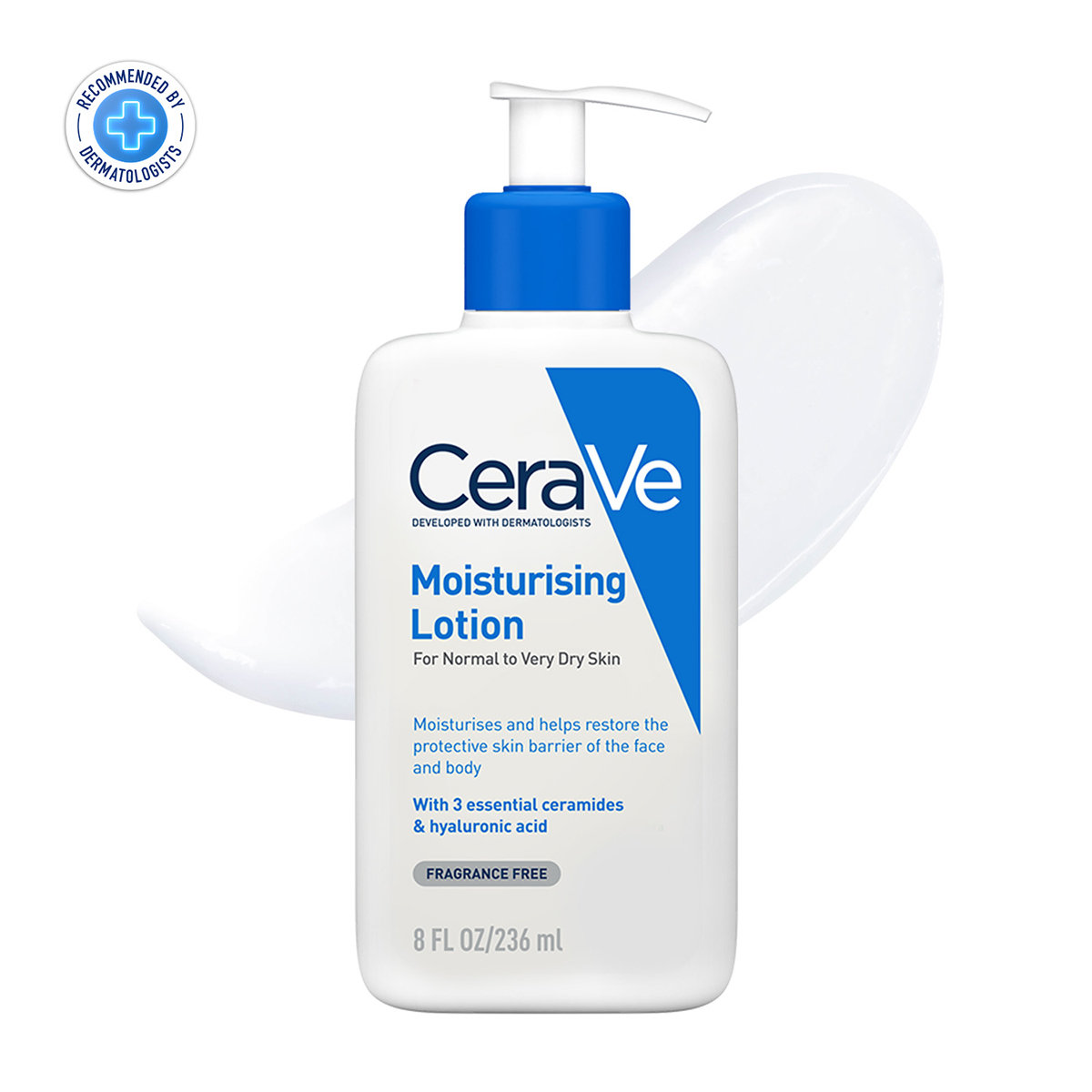 CeraVe Moisturising Lotion 236 ml | Ceramides & Hyaluronic Acid | Provides Long Lasting Hydration | Non Greasy | For Dry to Very Dry Skin, Pack of 1 CeraVe Moisturising Lotion 236 ml | Ceramides & Hyaluronic Acid | Provides Long Lasting Hydration | Non Greasy | For Dry to Very Dry Skin, Pack of 1
