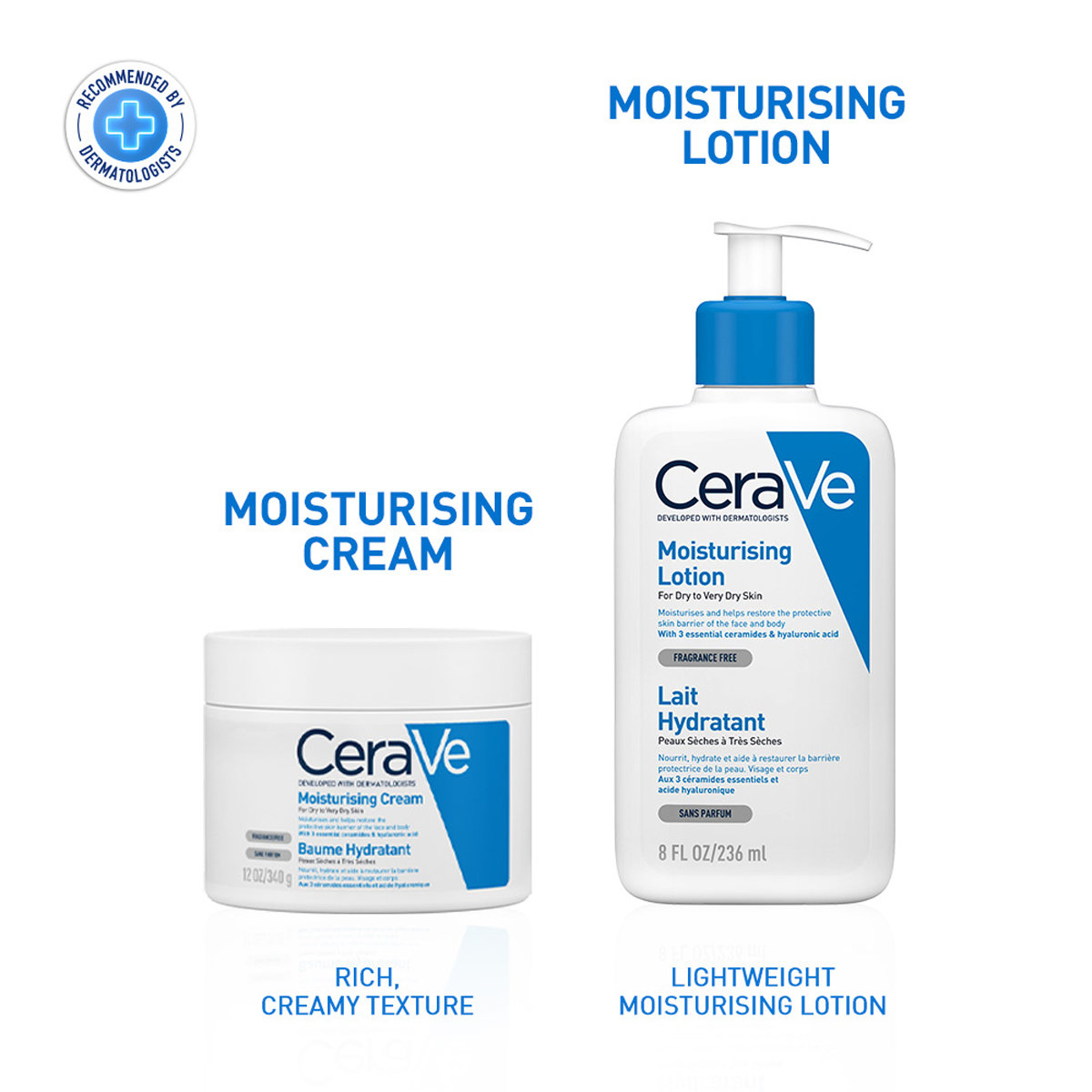 CeraVe Moisturising Cream 340 gm | Ceramides & Hyaluronic Acid | Provides Long Lasting Hydration | Non Greasy | For Dry to Very Dry Skin, Pack of 1 CeraVe Moisturising Cream 340 gm | Ceramides & Hyaluronic Acid | Provides Long Lasting Hydration | Non Greasy | For Dry to Very Dry Skin, Pack of 1