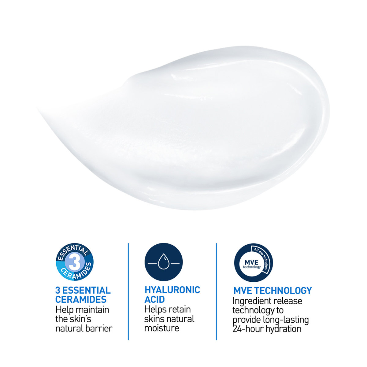 CeraVe Moisturising Cream 340 gm | Ceramides & Hyaluronic Acid | Provides Long Lasting Hydration | Non Greasy | For Dry to Very Dry Skin, Pack of 1 CeraVe Moisturising Cream 340 gm | Ceramides & Hyaluronic Acid | Provides Long Lasting Hydration | Non Greasy | For Dry to Very Dry Skin, Pack of 1