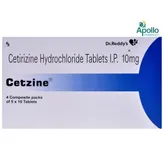 Cetzine Tablet 10's, Pack of 10 TABLETS