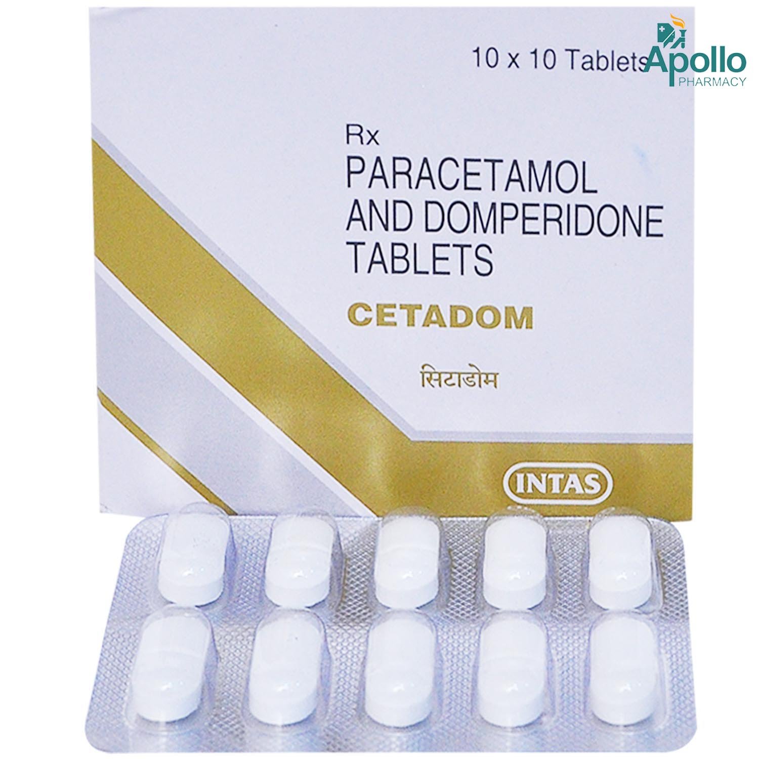 Cetadom Tablet 10's, Pack of 10 TABLETS Cetadom Tablet 10's, Pack of 10 TABLETS