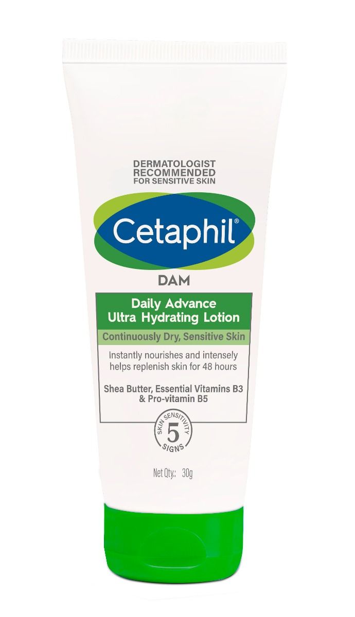 Cetaphil DAM Daily Advance Ultra Hydrating Lotion, 30 gm, Pack of 1 
