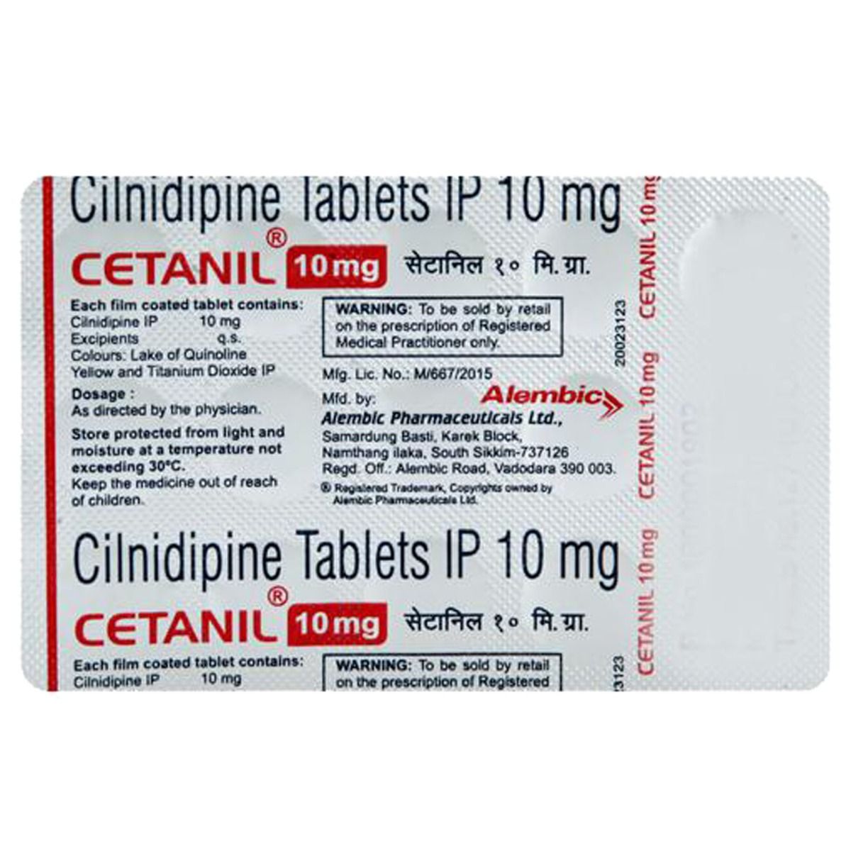 Buy Cetanil 10 Tablet 10's Online