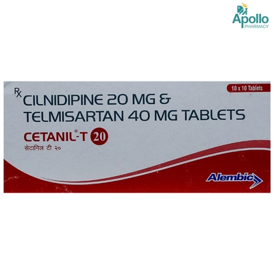 Cetanil-T 20 Tablet 10's, Pack of 10 TABLETS