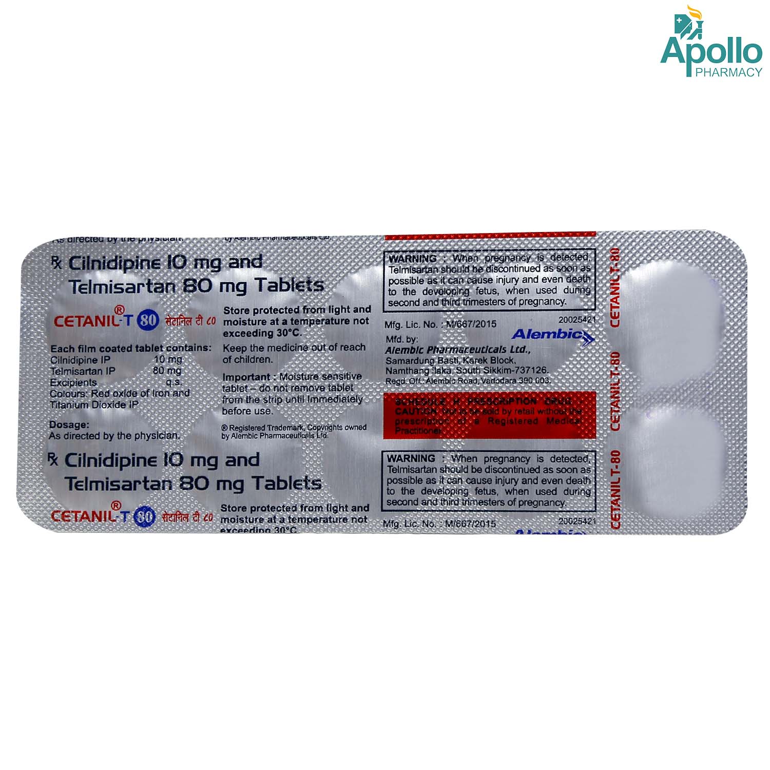 Cetanil T 80 Tablet 10's, Pack of 10 TABLETS Cetanil T 80 Tablet 10's, Pack of 10 TABLETS