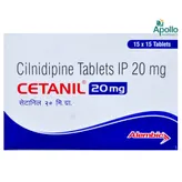 Cetanil 20mg Tablet 15's, Pack of 15 TABLETS