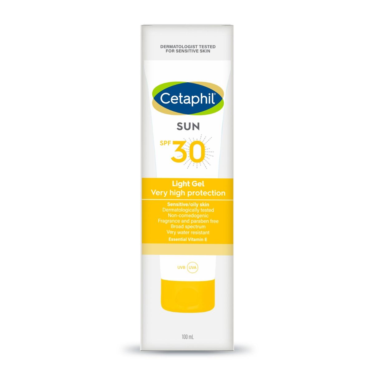Cetaphil Sun SPF 30 Very High Protection Light Gel, 100 ml, Pack of 1 