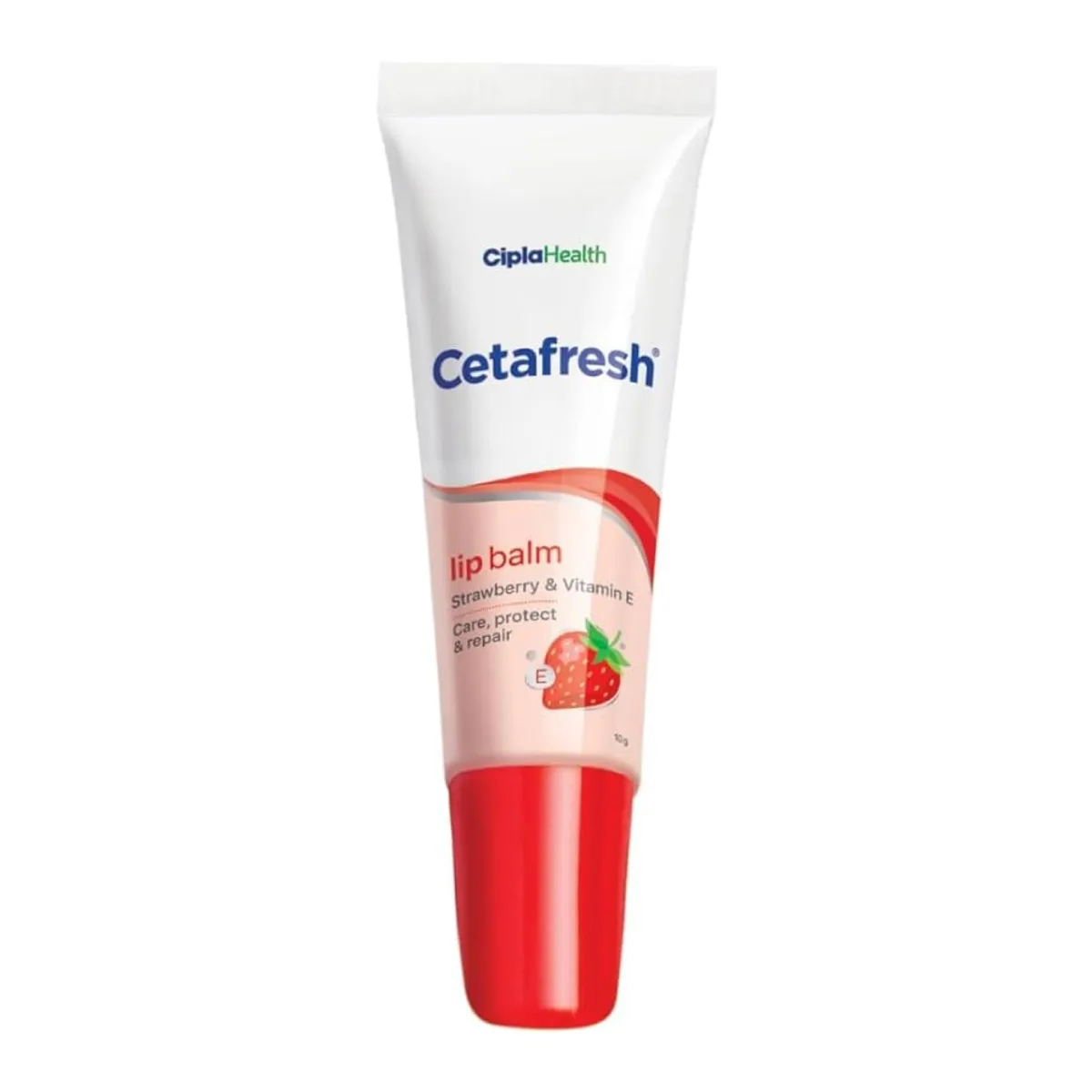 Cetafresh Strawberry Lip Balm 10 gm Strawberry Vitamin E Heals  Nourishes Chapped, Dry Lips Ideal For Dry Cracked Lips For All Skin  Type