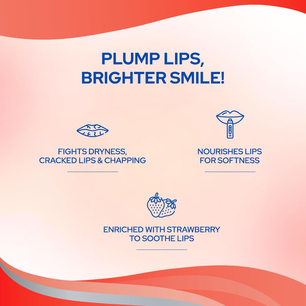 Cetafresh Strawberry Lip Balm 10 gm | Strawberry & Vitamin E | Heals & Nourishes Chapped, Dry Lips | Ideal For Dry & Cracked Lips | For All Skin Type, Pack of 1 Cetafresh Strawberry Lip Balm 10 gm | Strawberry & Vitamin E | Heals & Nourishes Chapped, Dry Lips | Ideal For Dry & Cracked Lips | For All Skin Type, Pack of 1