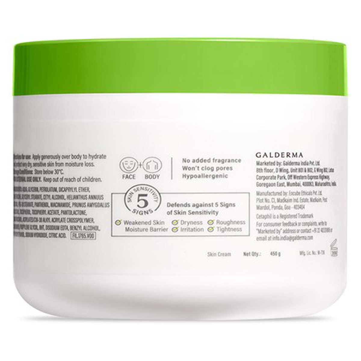 Cetaphil Moisturising Cream 450 gm | Almond Oil, Vitamin E | Hydrates Skin for 48 hrs | For Dry To Normal, Sensitive Skin, Pack of 1 Cetaphil Moisturising Cream 450 gm | Almond Oil, Vitamin E | Hydrates Skin for 48 hrs | For Dry To Normal, Sensitive Skin, Pack of 1