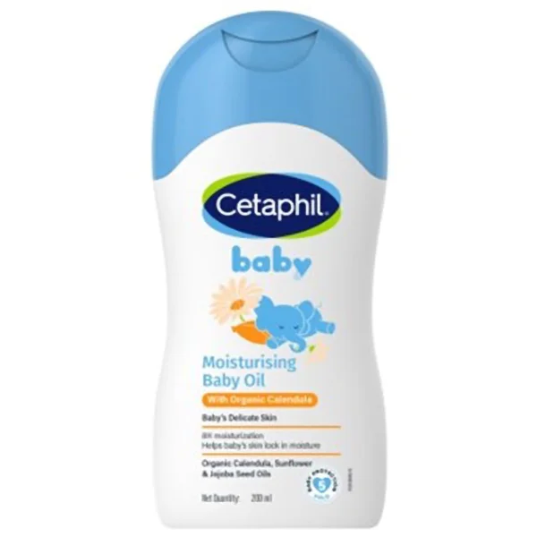 Cetaphil Baby Moisturising Oil with Organic Calendula, 200 ml