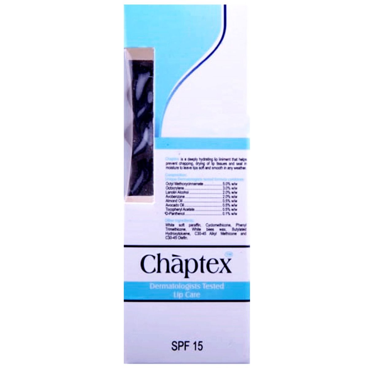 Chaptex Dermotologist Tested Lip Care SPF 15, 15 gm Price, Uses, Side